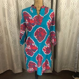 Southern frock Delilah floral print shirt dress